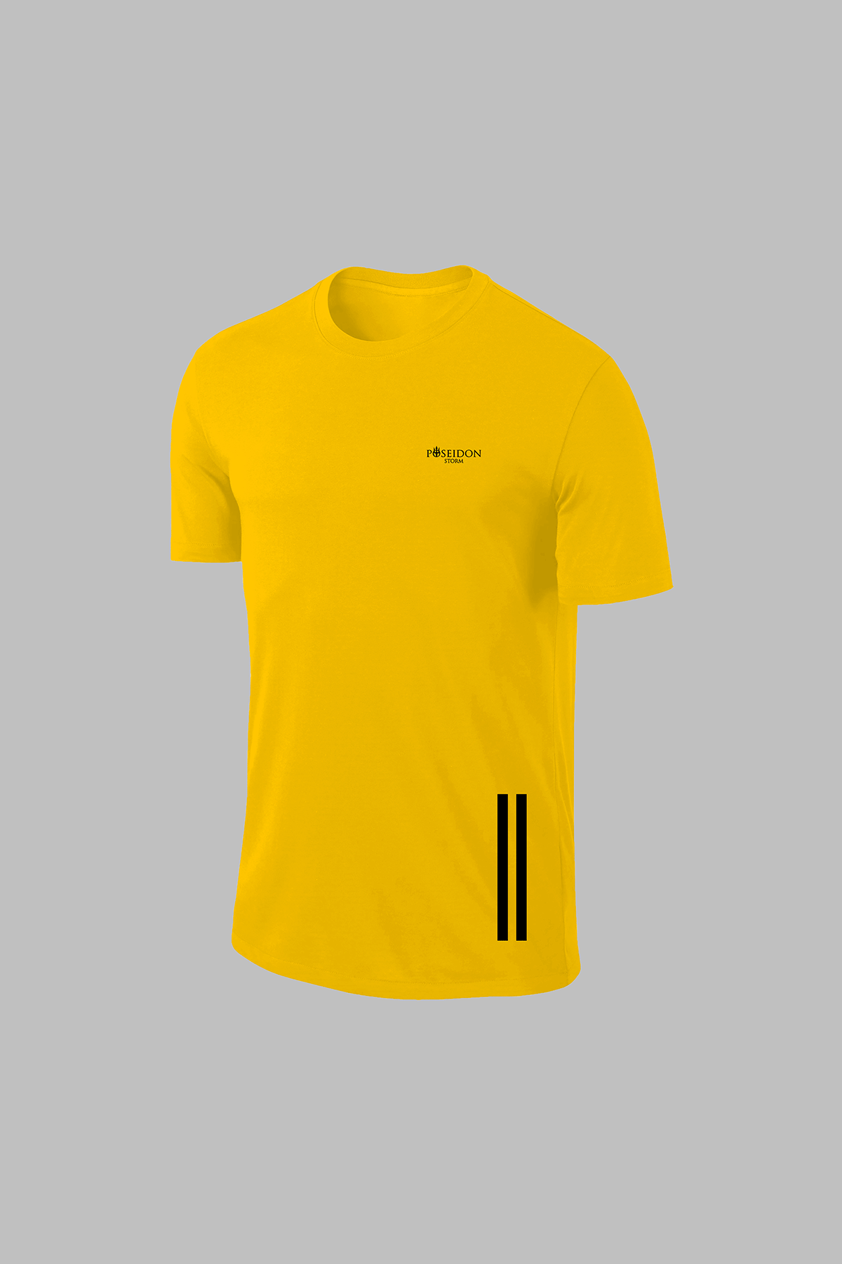 Erkek Sarı Dri-Fit Kumaş  Düz Kısa Kol Konforlu T-shirt  S-3XL