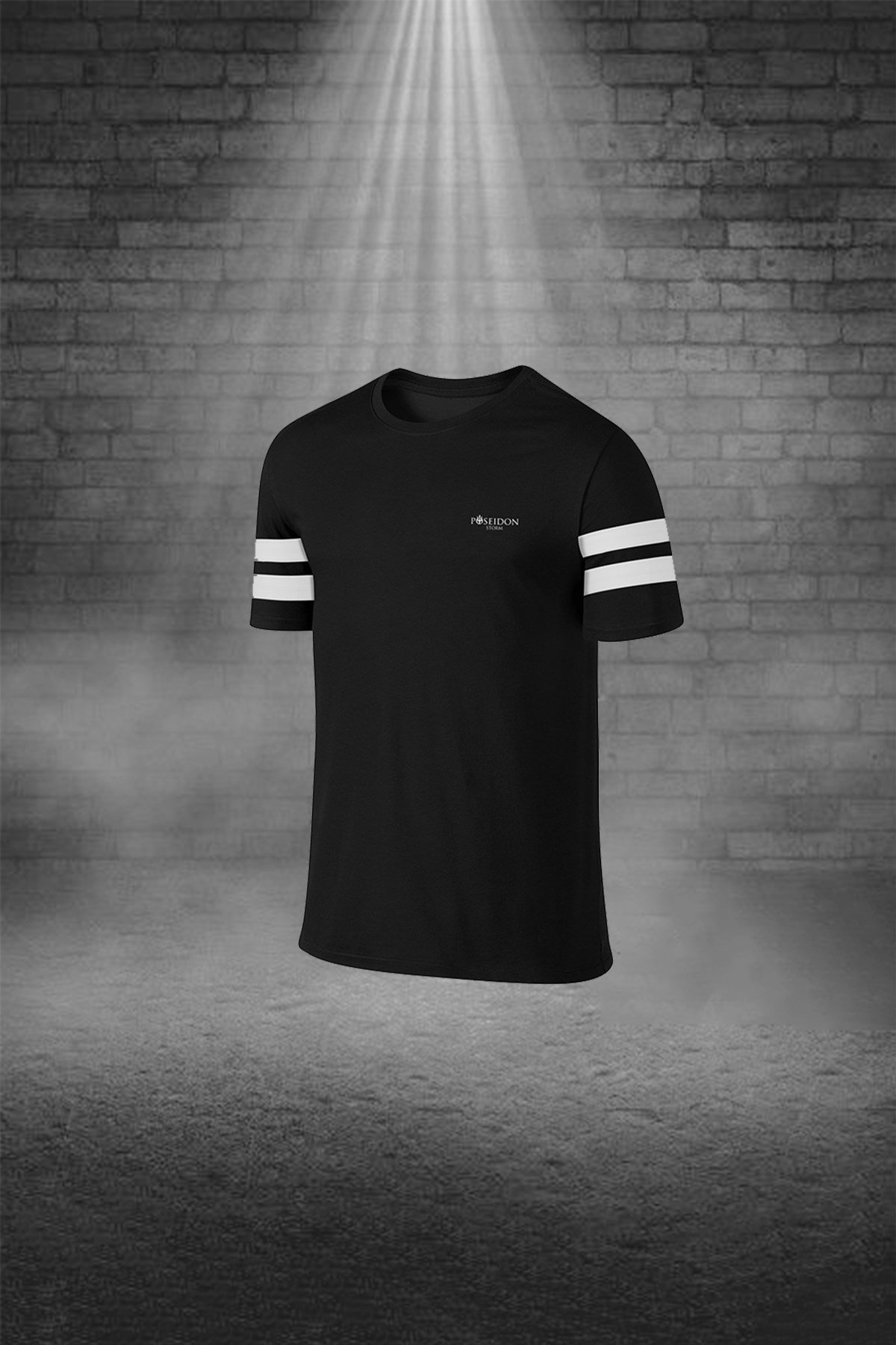 Erkek Siyah Dri-Fit Kumaş Yürüyüş için Konforlu Cepli Sıfır Yaka Tişört Şort İkili Alt Üst Spor Seti S-3XL