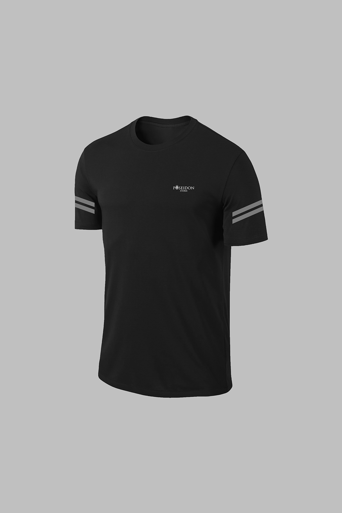 Erkek Siyah Dri-Fit Kumaş Yuvarlak Yaka Cepli Şık Konforlu Tişört Şort Seti (S-3XL)