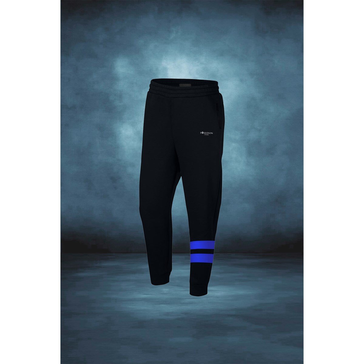 Erkek Siyah Tech-Fleece Kumaş Cepli Konforlu Fit Eşofman Altı S-3XL