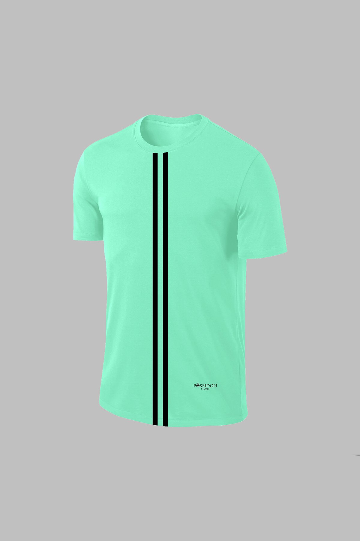 Erkek Su Yeşili Dri-Fit Kumaş Yürüyüş ve Koşu için Rahat T-shirt   S-3XL