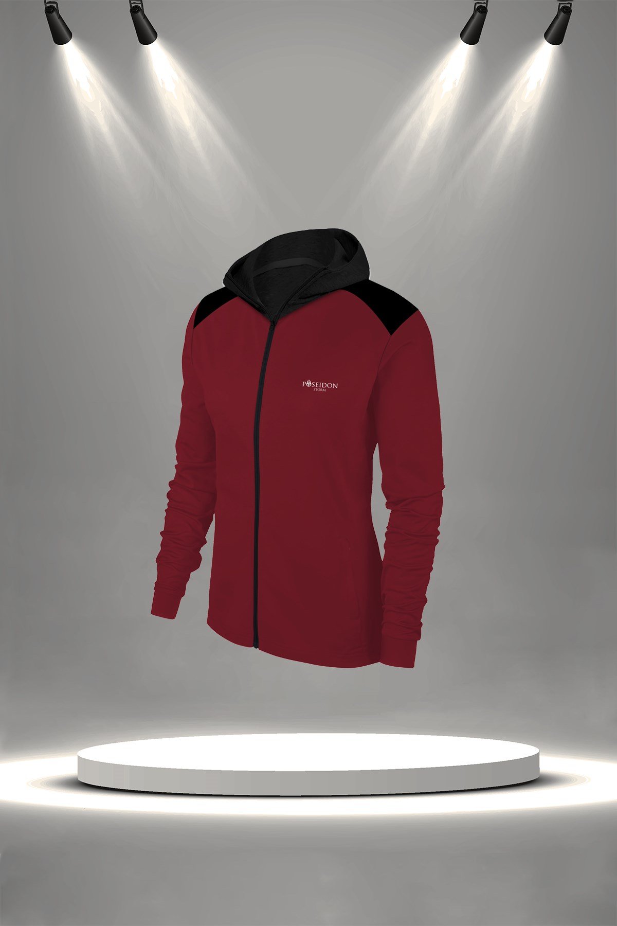 Kadın Bordo Günlük Sporcu Eşofman Takımı S-3XL siyah kapüşon - M5