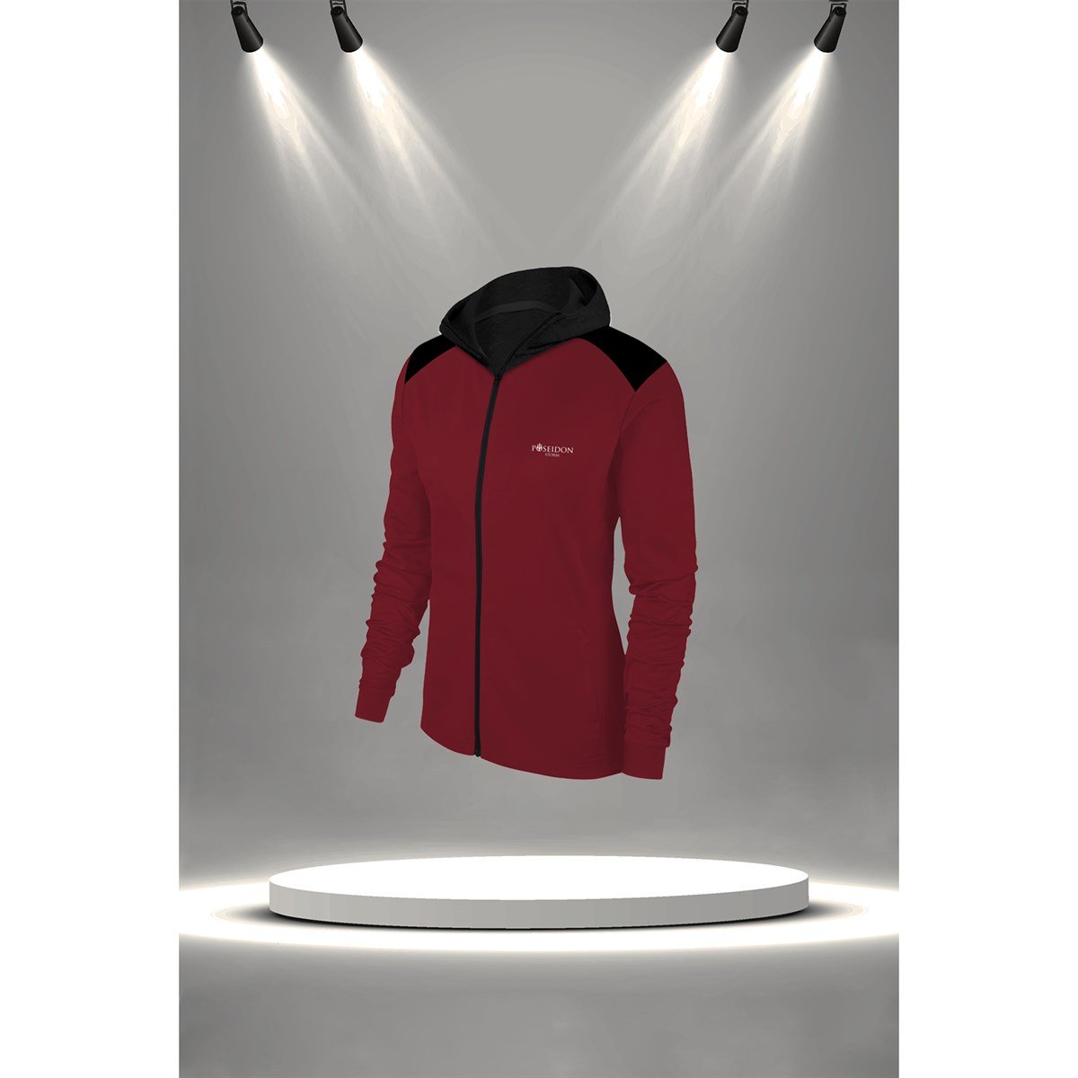 Kadın Bordo İnterlok Kumaş  Özel Tasarım Eşofman Takımı S-3XL