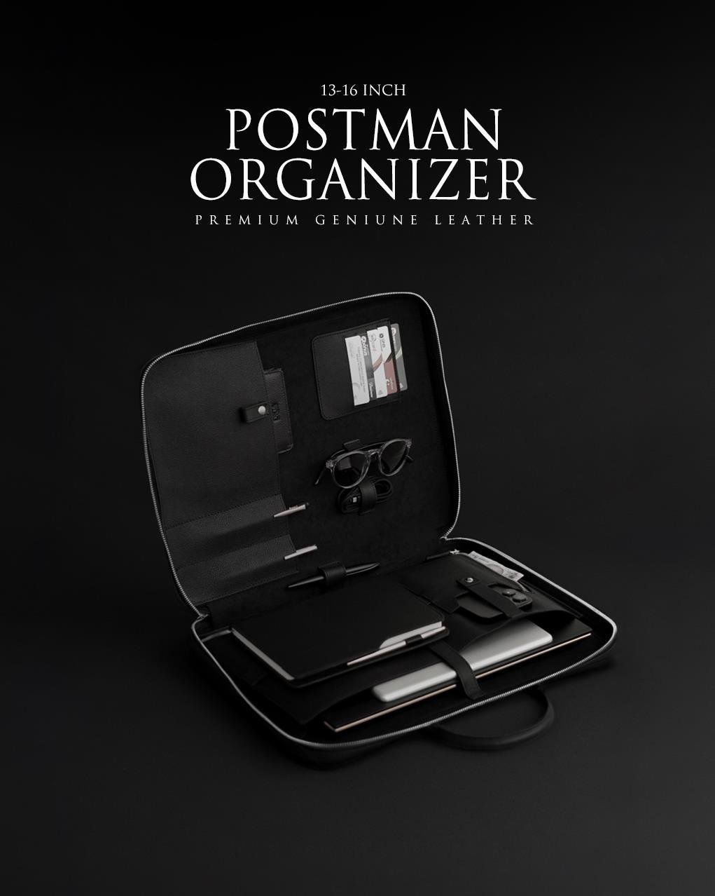 Postman Organizer - Laptop & Tablet Çantası 13-16 Inch
