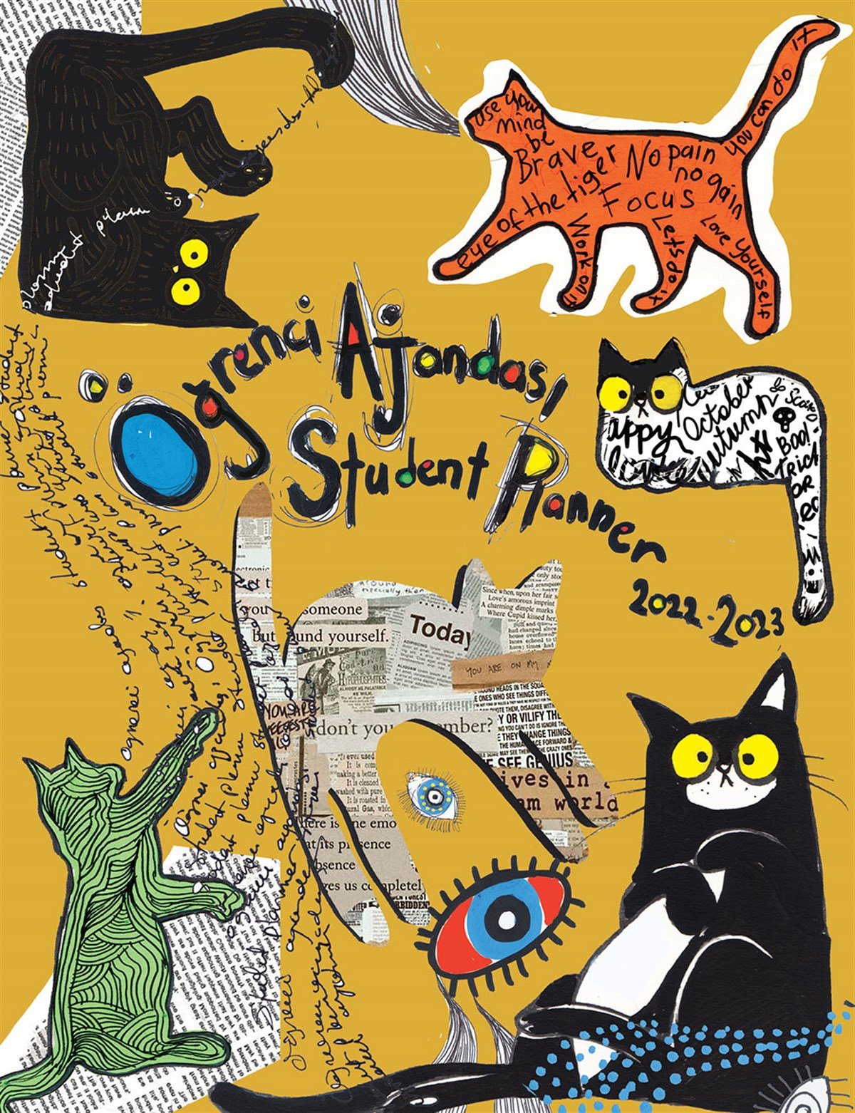 2022-2023 ÖĞRENCİ AJANDASI SCHOOL CATS