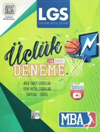 8. Sınıf LGS Zor Serisi Video Çözümlü Üçlük Deneme