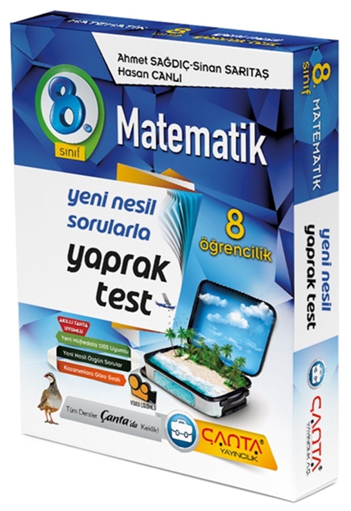 8.Sınıf Matematik 8 Öğrencilik Kutu Yaprak Test