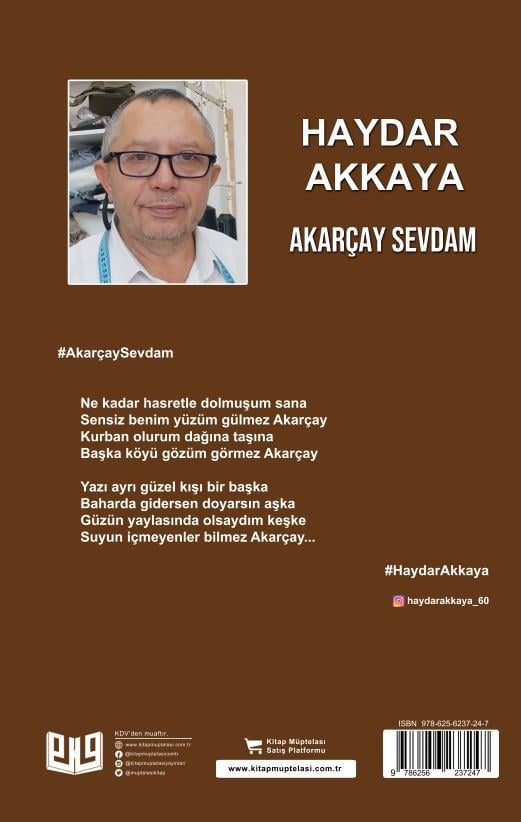Akarçay Sevdam , Haydar Akkaya , Vaveyla Yayıncılık , 9786256237247 ,