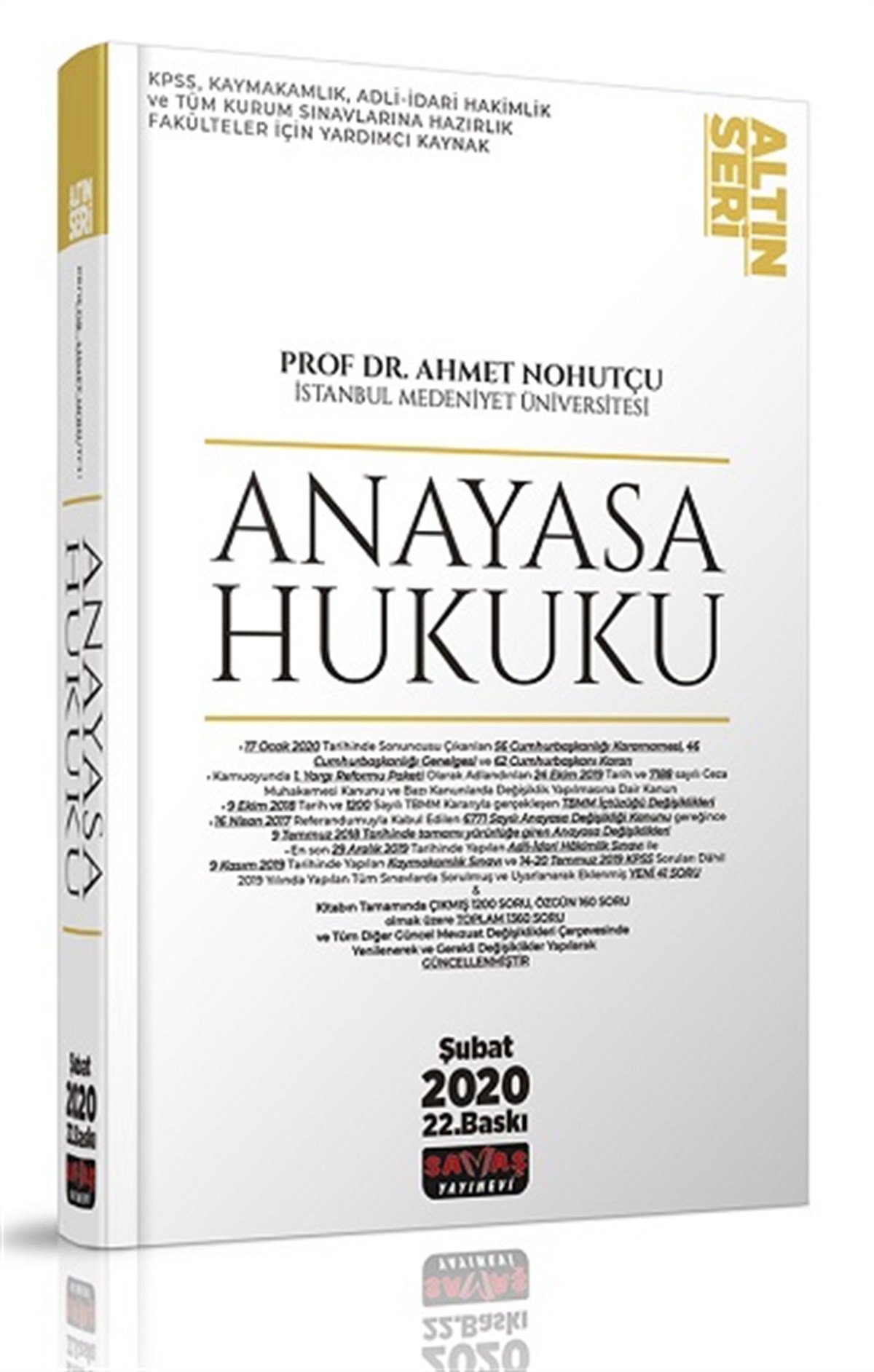 Anayasa Hukuku Konu Anlatımı Altın Seri