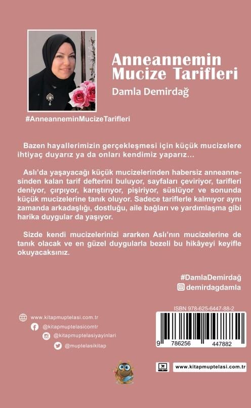 Anneanemin Mucize Tarifi , Damla Demirdağ , Kitap Müptelası Yayınları , 9786256447882 ,