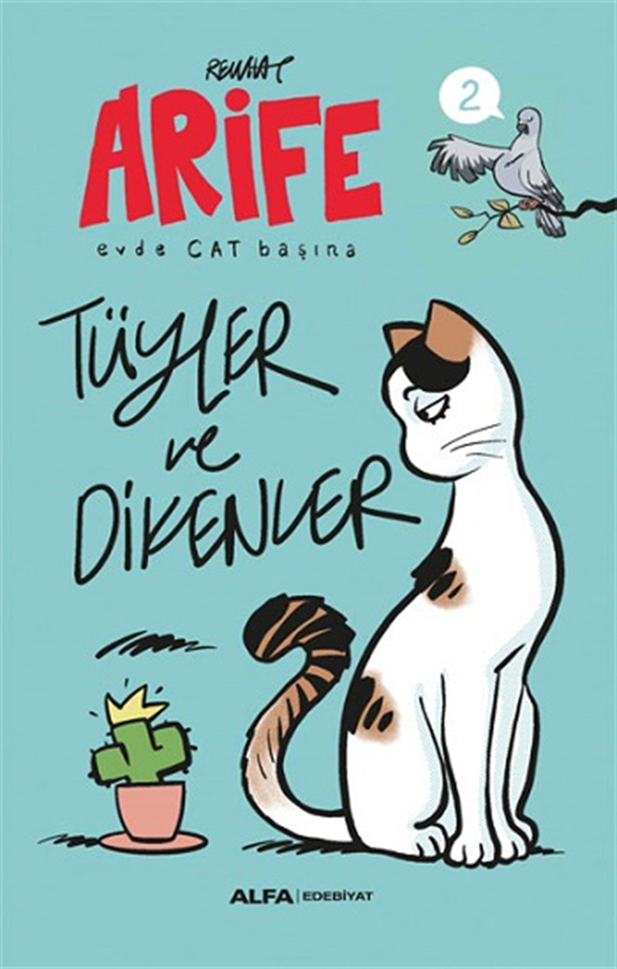 Arife Evde CAT Başına Tüyler ve Dikenler