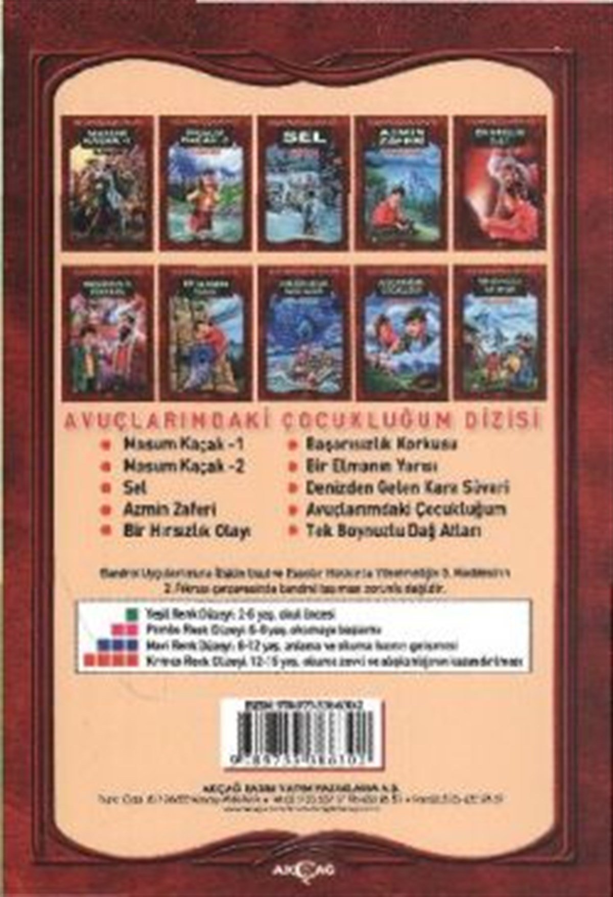Avuçlarımdaki Çocukluğum Dizisi (10 Kitap Takım)