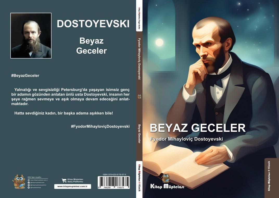 Beyaz Geceler , Fyodor Mihayloviç Dostoyevski , Kitap Müptelası Yayınları , 9786258176575 ,