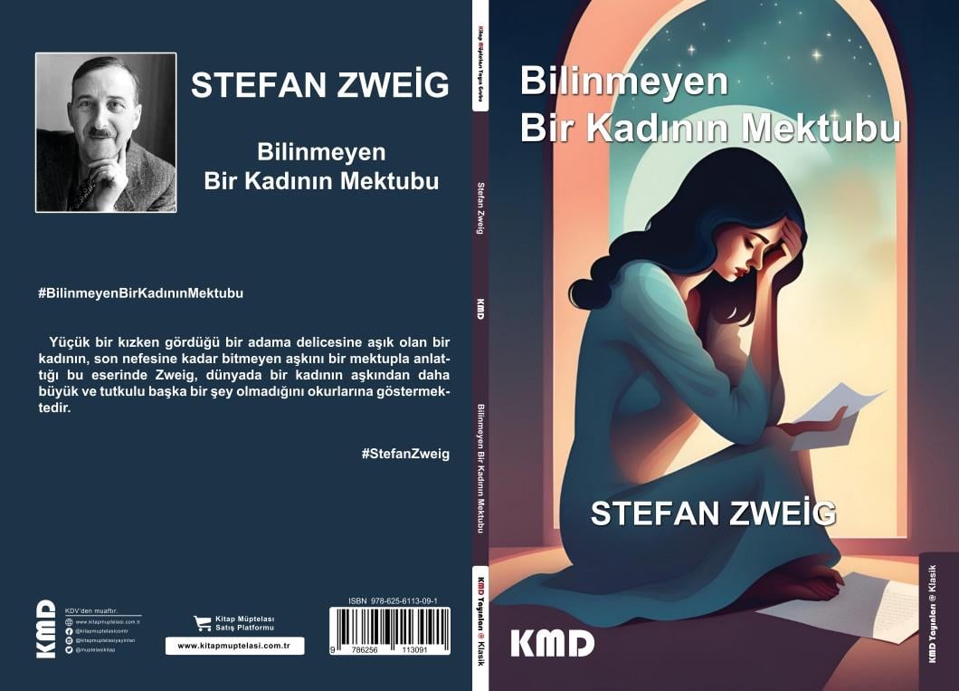 Bilinmeyen Bir Kadının Mektubu , Stefan Zweig , Kitap Müptelası Yayınları , 9786256113091 ,