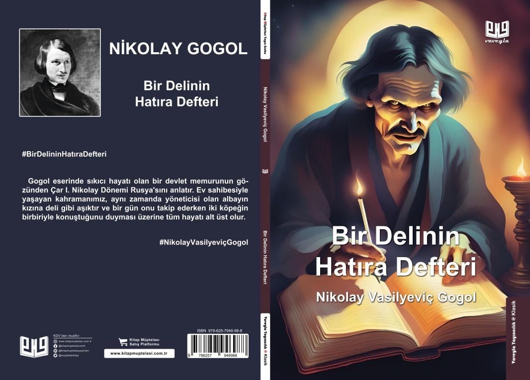 Bir Delinin Hatıra Defteri , Nikolay Vasilyeviç Gogol , Vaveyla Yayıncılık , 9786257946988 ,