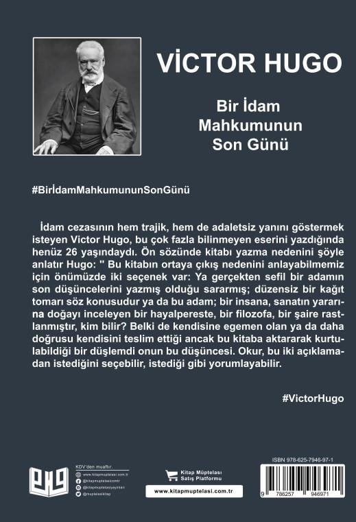 Bir İdam Mahkumunun Son Günü , Victor Hugo , Vaveyla Yayıncılık , 9786257946971 ,