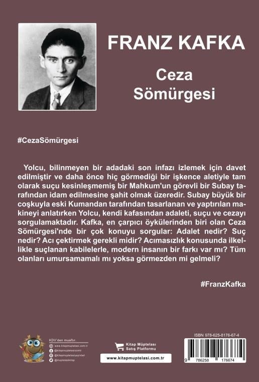Ceza Sömürgesi , Franz Kafka , Kitap Müptelası Yayınları , 9786258176674 ,