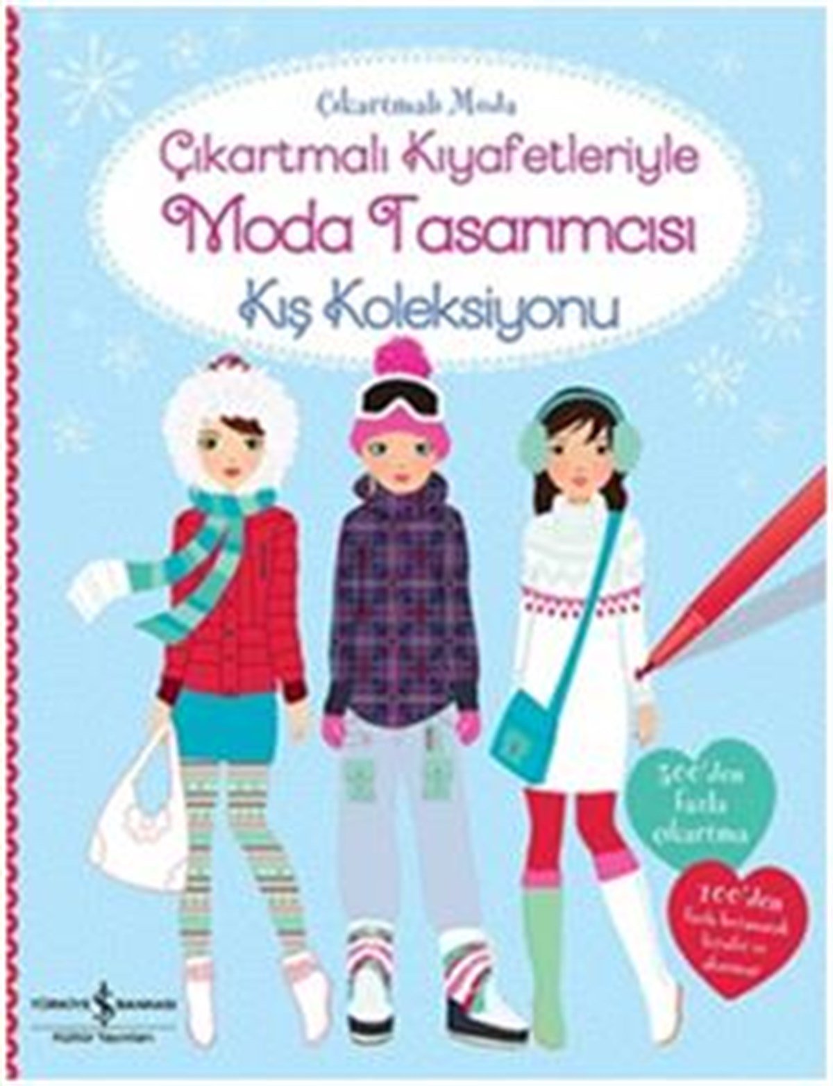 Çıkartmalı Kıyafetleriyle Moda Tasarımcısı Kış Koleksiyonu
