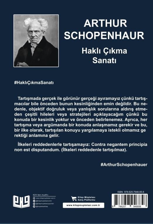 Eristik Diyalektik - Haklı Çıkma Sanatı , Arthur Schopenhauer , Vaveyla Yayıncılık , 9786257946858 ,