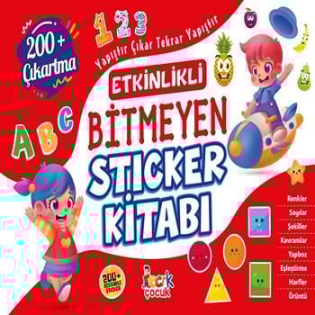 Etkinlikli Bitmeyen Sticker Kitabı