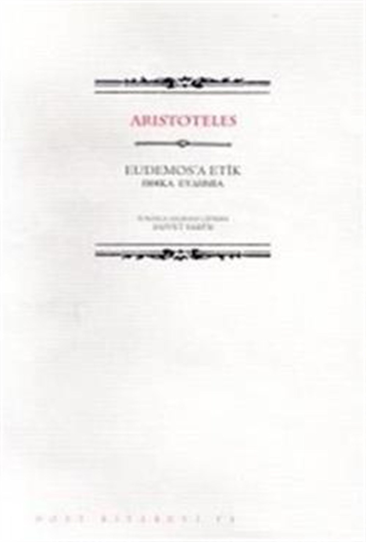 Eudemos’a Etik