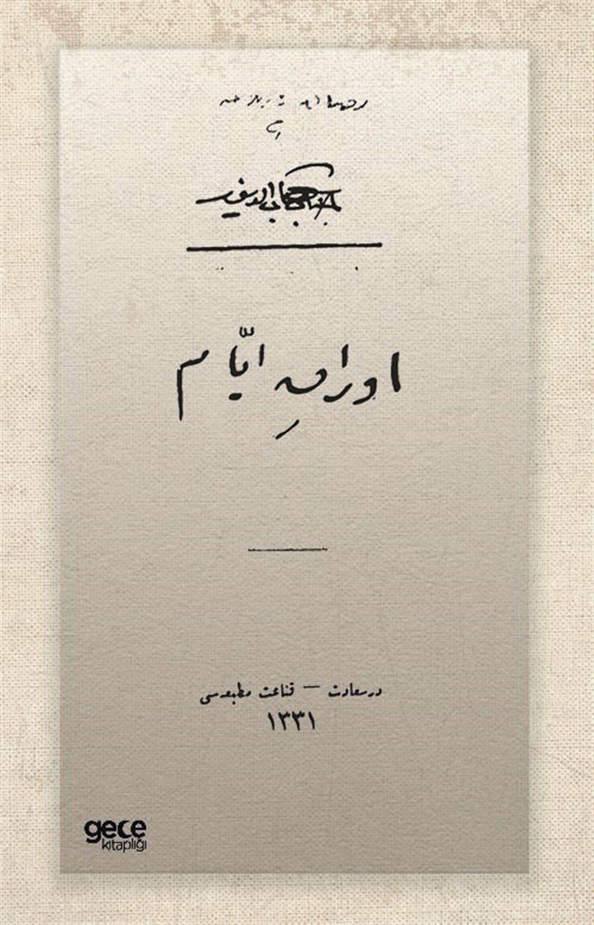 Evrak-ı Eyyam (Osmanlıca)