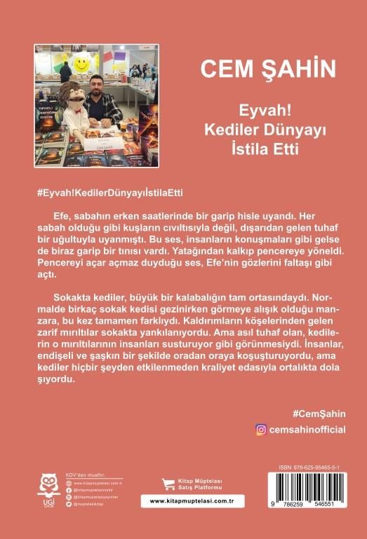 Eyvah! Kediler Dünyayı İstila Etti , Cem Şahin , UGİ Çocuk , 9786259546551 ,