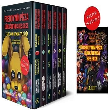 Fazbear’in Korkunç Tipleri Serisi 6 Kitap - Poster Hediyeli Kutulu Set