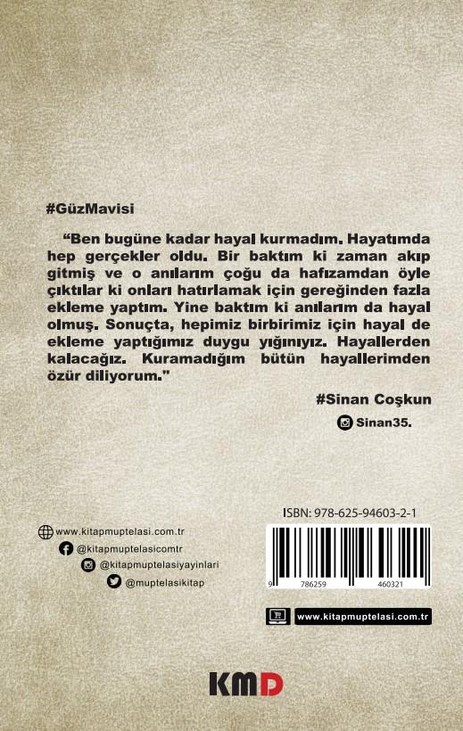 Güz Mavisi , Sinan Coşkun , KMD Yayınları , 9786259460321 ,