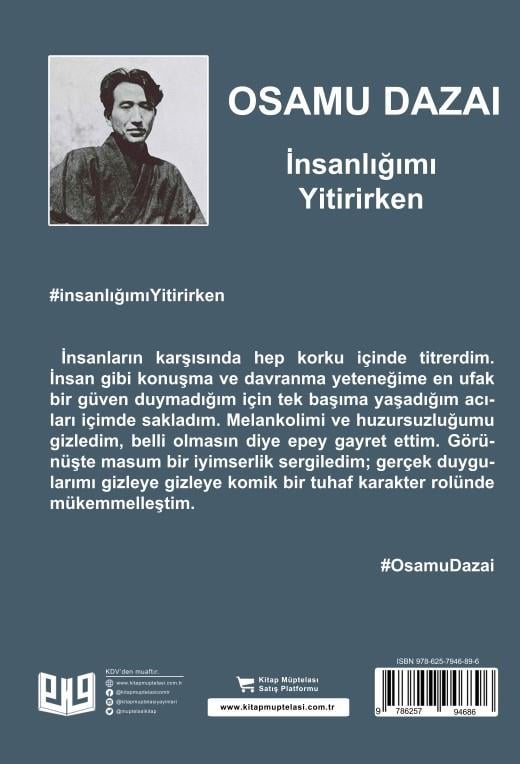 İnsanlığımı Yitirirken , Osamu Dazai , Vaveyla Yayıncılık , 9786257946896 ,
