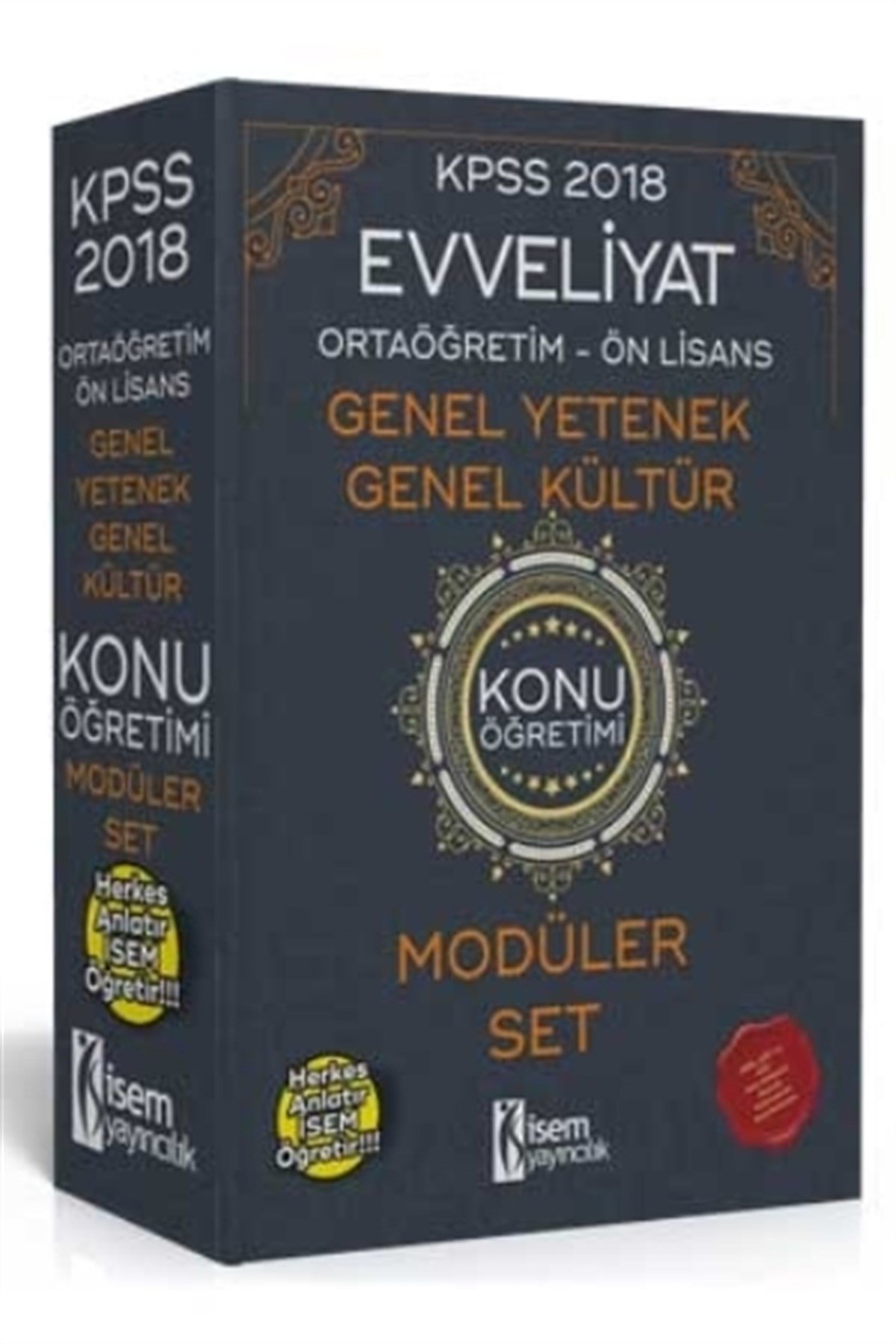 İsem 2018 KPSS Ortaöğretim Ön Lisans Evveliyat Genel Yetenek Genel Kültür Konu Anlatımlı Modüler Set