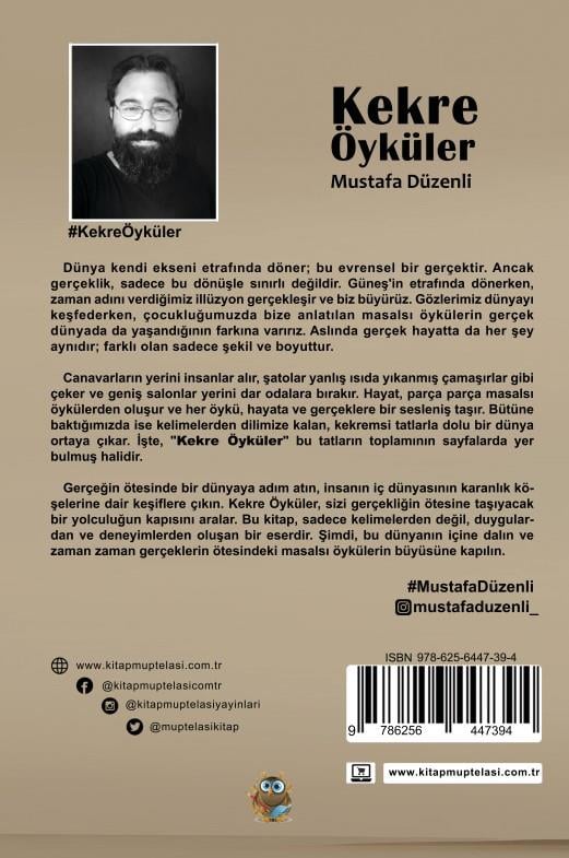 Kekre Öyküler , Mustafa Düzenli , Kitap Müptelası Yayınları , 9786256447394 ,