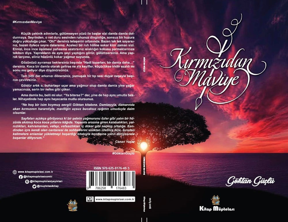 Kırmızıdan Maviye , Göktan Güçlü , Kitap Müptelası Yayınları , 9786258176483 ,