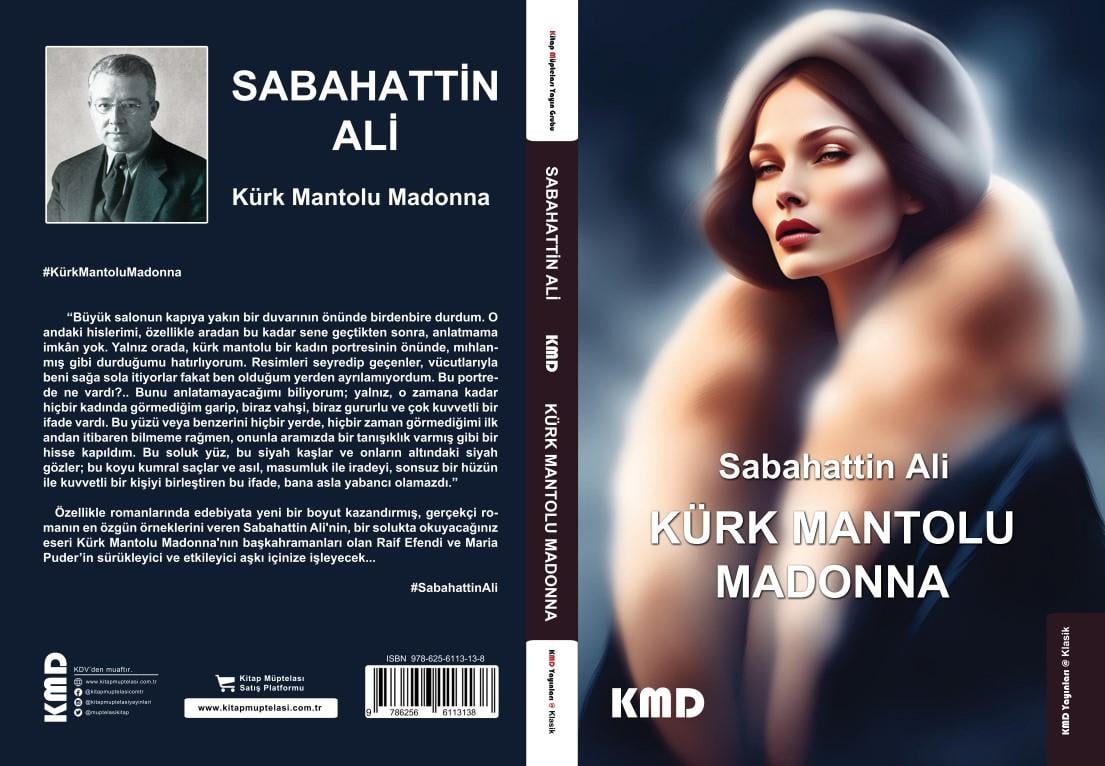 Kürk Mantolu Madonna , Sabahattin Ali , KMD Yayınları , 9786256113138 ,