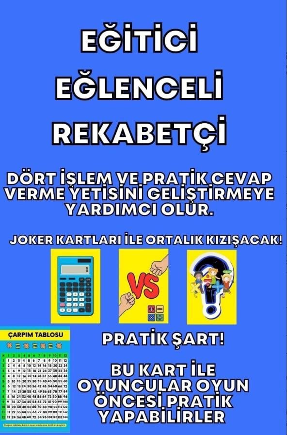 Matematik Bombası | Eğitici Zeka Geliştirici Kart Oyunu | Kutu Oyunu , Kolektif , Gamebulance , 2433219828406 ,