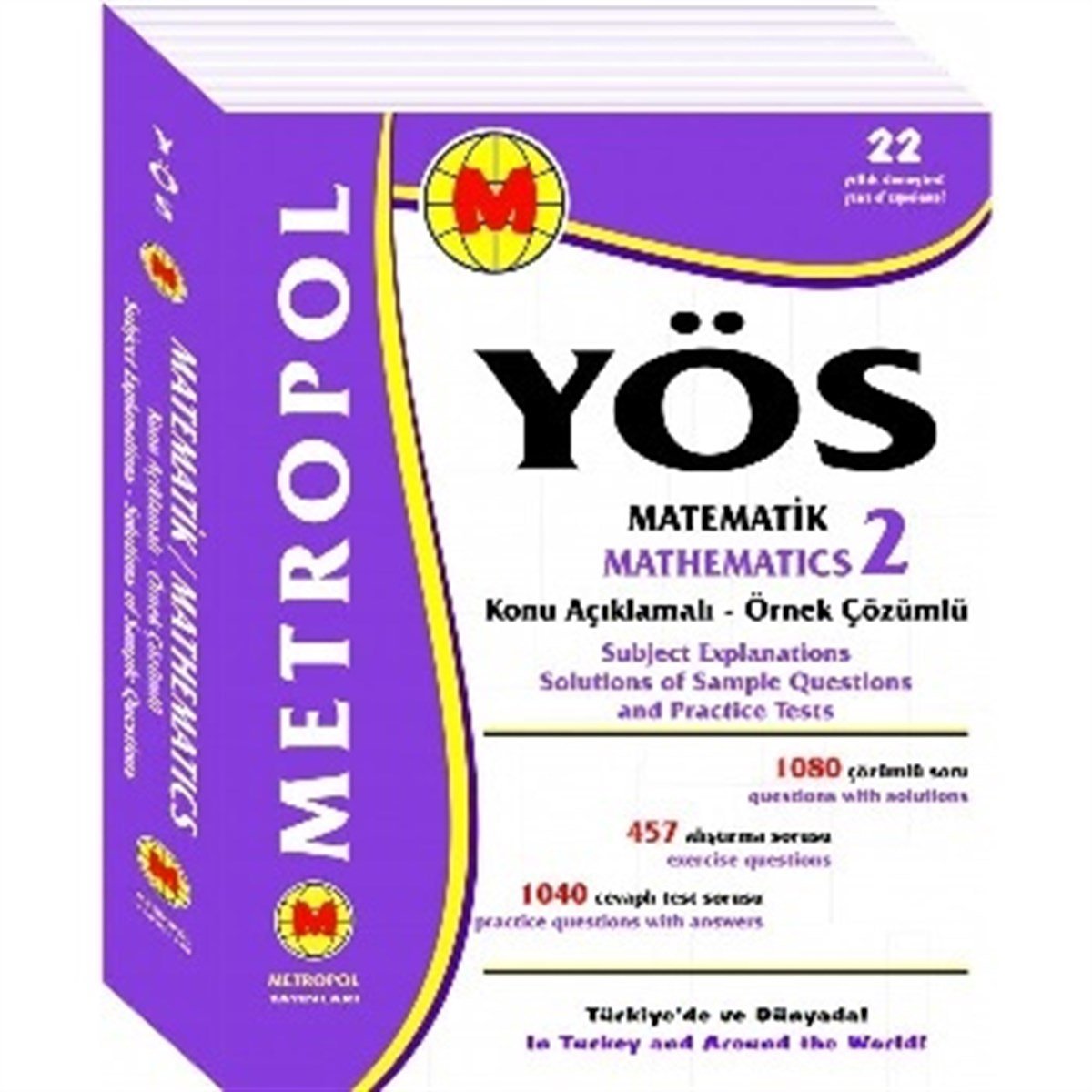 Metropol Yayınları YÖS Matematik 2 (Konu Anlatımlı - Örnek Çözümlü)