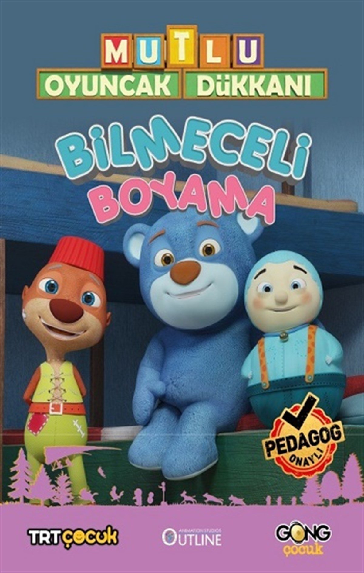 Mutlu Oyuncak Dükkanı Bilmeceli Boyama Kitabı