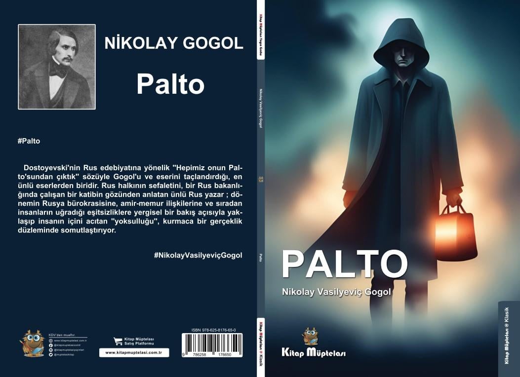 Palto , Nikolay Vasilyeviç Gogol , Kitap Müptelası Yayınları , 9786258176650 ,