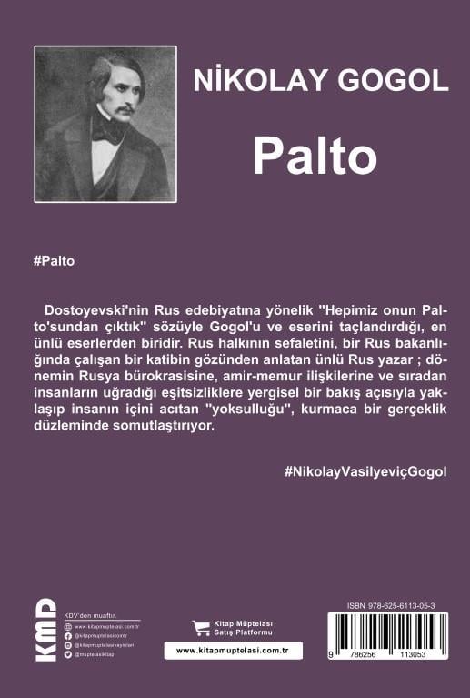 Palto , Nikolay Vasilyeviç Gogol , KMD Yayınları , 9786256113053 ,