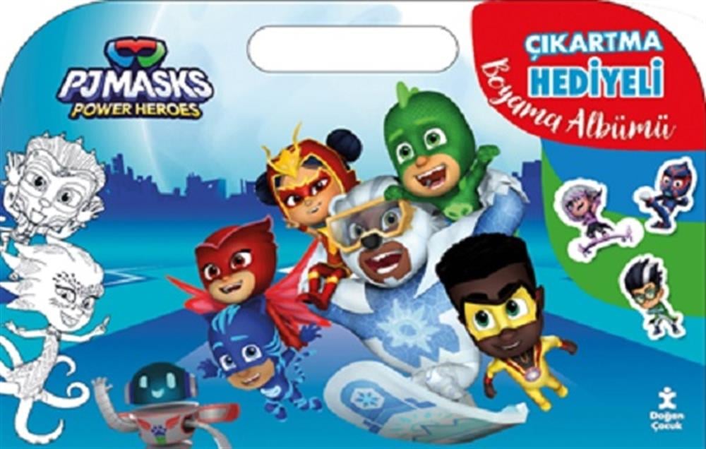 Pjmask Çıkartma Hediyeli Boyama Albümü