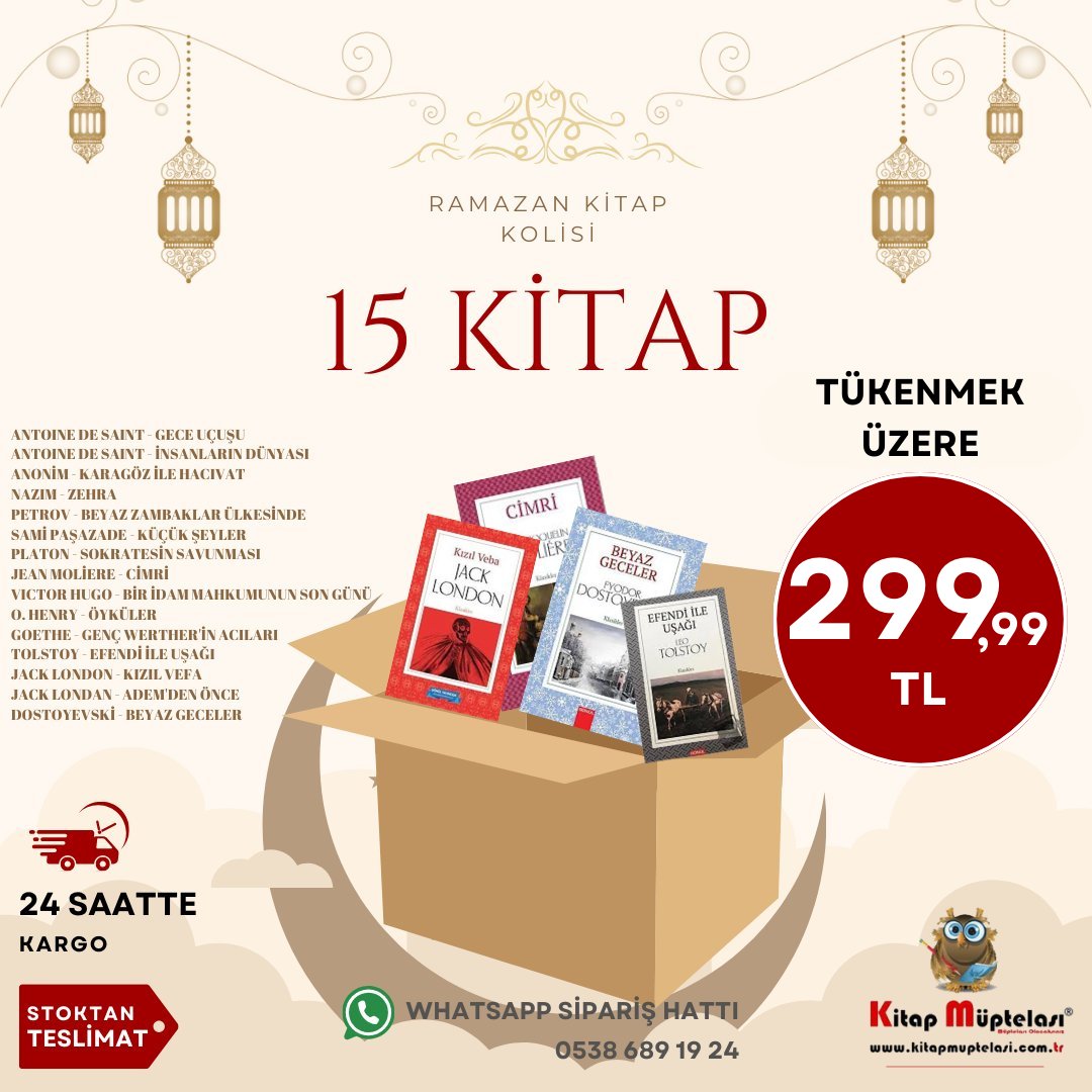 Ramazan Kitap Kolisi (Orta) - 15 Kitap , Kolektif , Müptela Dükkan , 2417219627313 ,