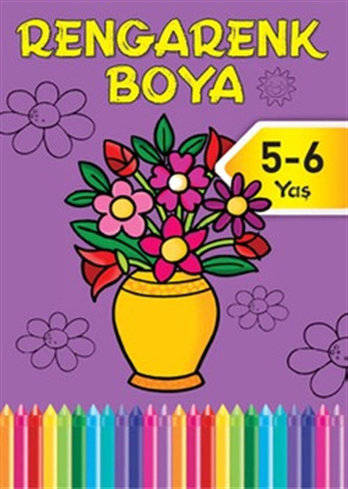 Rengarenk Boya - Mor Kitap - 5 - 6 Yaş