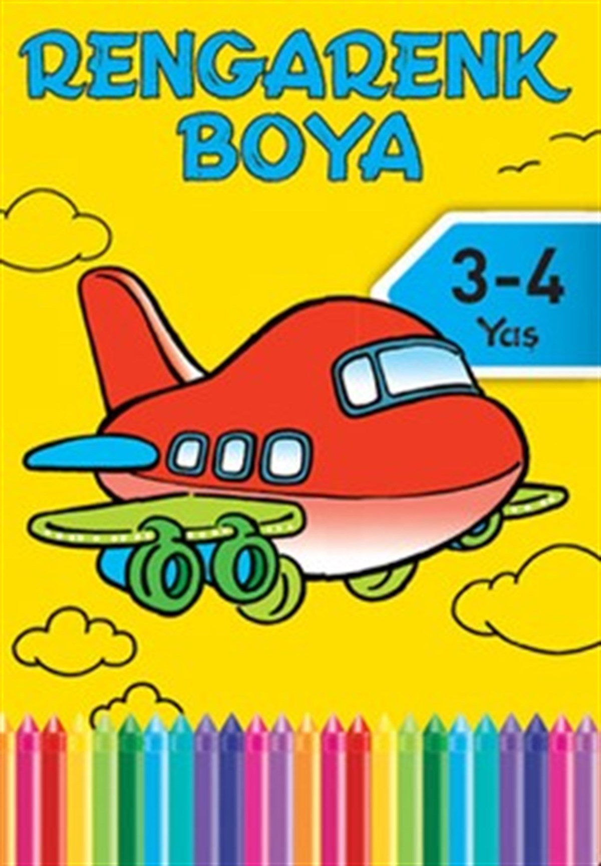 Rengarenk Boya - Sarı Kitap - 3 - 4 Yaş
