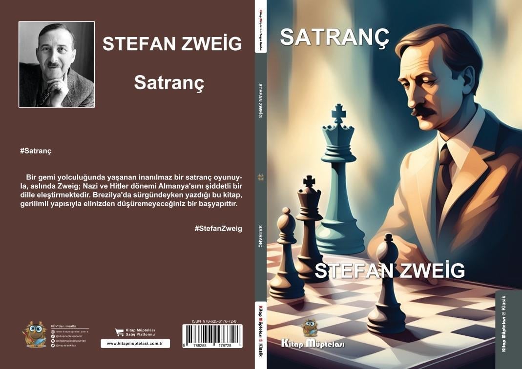 Satranç , Stefan Zweig , Kitap Müptelası Yayınları , 9786258176698 ,