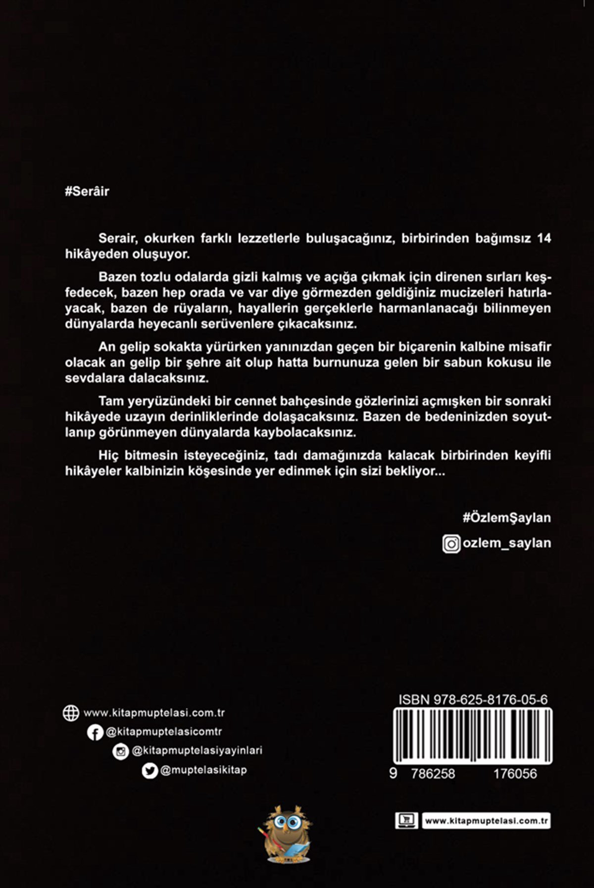 Serâir , Özlem Şaylan , Kitap Müptelası Yayınları , 9786258176056 ,