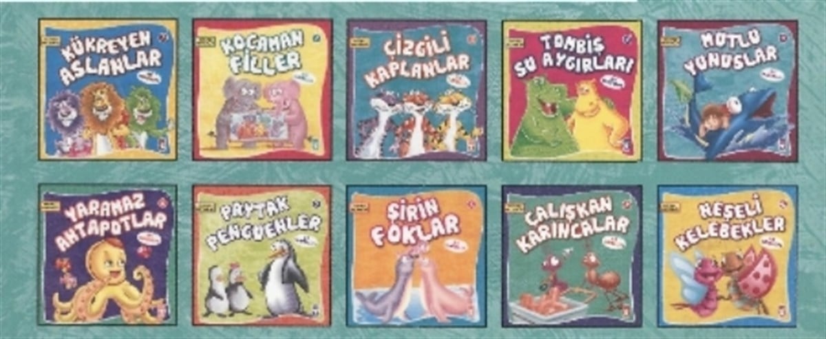 Sevimli Hayvanlar (10 Kitap Set - 1)