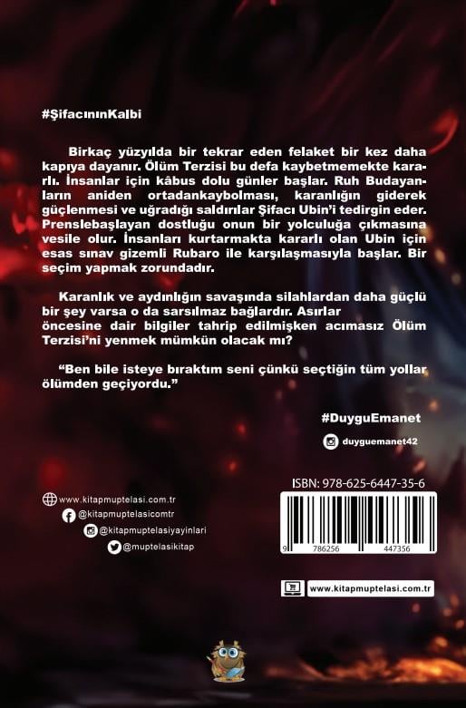 Şifacının Kalbi , Duygu Emanet , Kitap Müptelası Yayınları , 9786256447356 ,