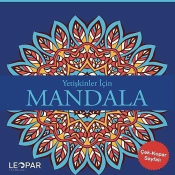 Yetişkinler İçin Mandala - Lacivert