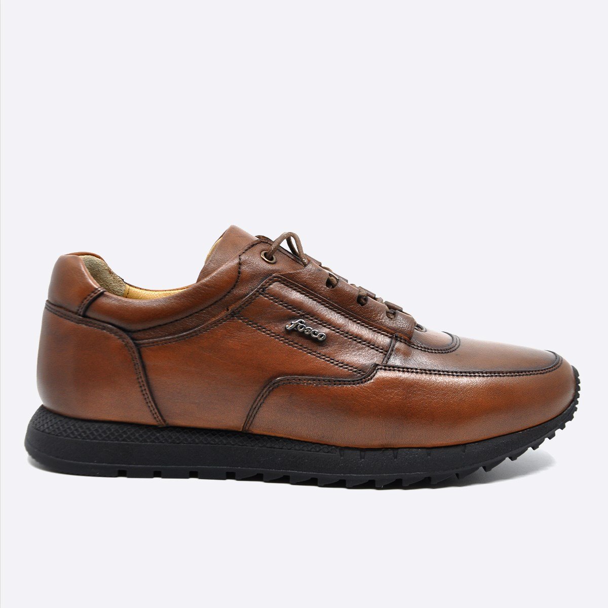 Fosco Hakiki Deri Taba Sneaker Erkek Ayakkabı 2773 686