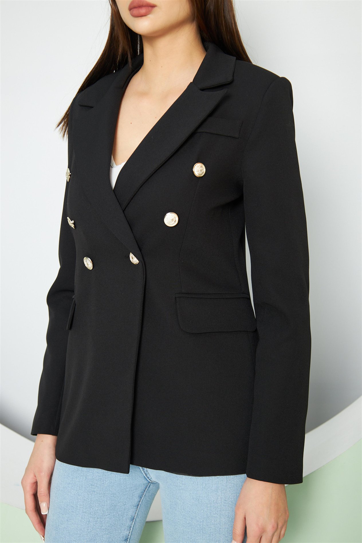 Balmain Ceket Siyah